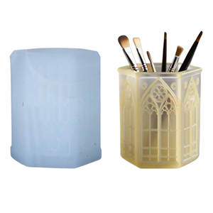 Moule <span class=keywords><strong>en</strong></span> silicone pour vase, <span class=keywords><strong>pot</strong></span> à bougie, <span class=keywords><strong>pot</strong></span> à fleurs, <span class=keywords><strong>en</strong></span> ciment, résine, plâtre, avec motif de vitraux d'église gothique 3D exquis, pour bricolage - Product Image 4