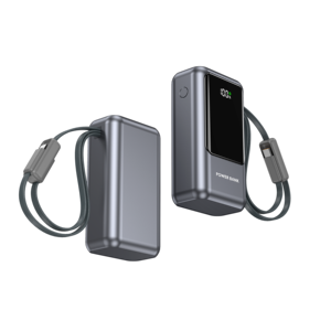 Banco de energía de alta capacidad de 10000mAh y 22.5W con cable integrado para portátil - Product Image 5