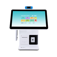 Terminal pos de escáner de código QR Android con impresora térmica para caja registradora minorista escáner de documentos terminal de gestión de visitantes
