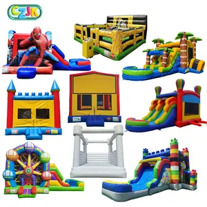 Saltador de aire comercial para adultos, tobogán de agua inflable, castillo hinchable, casa de rebote, precio de soplador