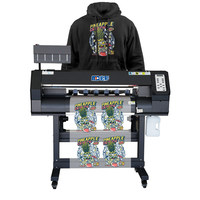Imprimante DTF A1 60cm Double Têtes pour Film PET, Machine d'Impression par Transfert Thermique Chauffant pour T-shirts et Tous Tissus