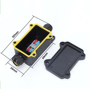 IP68 açık su geçirmez bağlantı kutusu siyah 2/3/4 yollu Mini konnektör kutusu PC plastik ve Terminal ile gömülü kablolama için tasarlanmış - Product Image 5