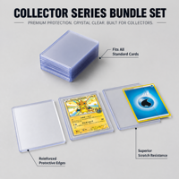 Porte-cartes de visite en PVC 35pt, ouverture latérale 3x4, logo personnalisé, design étoile, ensemble de cartes rigides