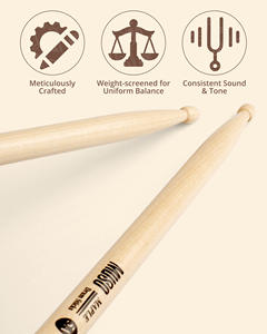 Venta al por Mayor de Baquetas de Batería 5A 5B de Madera para Adultos, Accesorios para Instrumentos Musicales, Calidad Igual a Vic Firth - Product Image 4