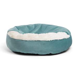 Weiches, abnehmbares und waschbares Donut-Hundebett mit Kapuzendecke für kleine Hunde – beruhigendes Reisebett für Haustiere - Product Image 2