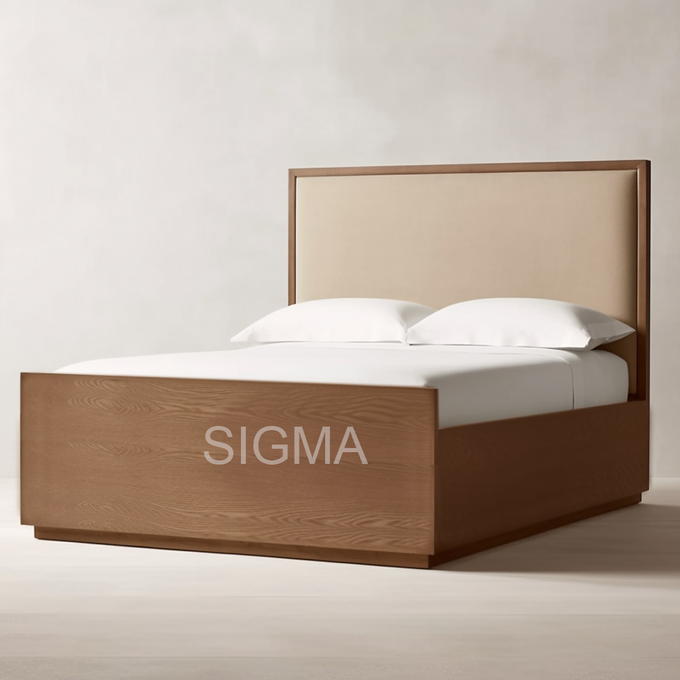 Factory Direct Selling Wooden Bed Wood Queen Beds Bedroom Sets Home Furniture
