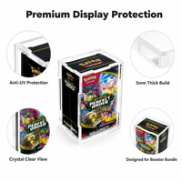 Casing Akrilik Anti UV 99% yang Dapat Dilepas untuk Mega Evolution Perfect Order Booster Bundle, Casing Akrilik Baru Terpasang