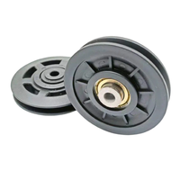 Rueda de Plástico de Nylon de 95 mm para Equipos Deportivos, Polea de Gimnasio con Rodamiento