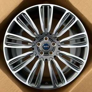 Rines Forjados Personalizados SRX Nuevos, Acabado Pulido, de 16-24 Pulgadas, Aluminio T6061, Prensado a 12000T, para Corvette, Color Plata - Product Image 1