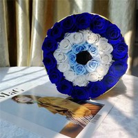 Nouveau design fleur éternelle décoration longue durée fleur cadeau saint valentin roses préservées mauvais yeux en boîte