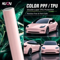 Film de protection de peinture automobile KUCAI rose PPF TPU, qualité USA, haute couleur, film vinyle PPF pour voiture, 1,52*15M/rouleau