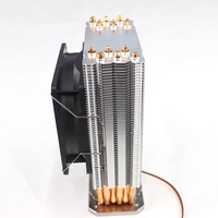 Ventilateur de refroidissement du processeur dissipateur thermique avec boîtier en aluminium haute puissance personnalisé TEC DHL FEDEX ordinateur cuivre article personnalisé broche Surface TNT Air