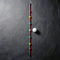 SwingPerfect Golf Alignment Stick 7 Markers Alat Bantu Putt dan Swing Serbaguna 100cm Putih Pelatih Posisi Kaki Tengah Fiberglass