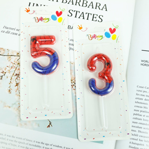 Usine directe en gros grande toile d'araignée Style numéro bougies 0-9 bâtons pour Halloween fête d'anniversaire gâteau décoration cérémonie - Product Image 1