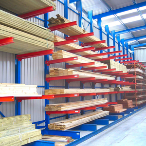 Étagères de stockage et de présentation en acier robuste pour matériaux de construction, tubes métalliques et entrepôts, avec bras de support - Product Image 1