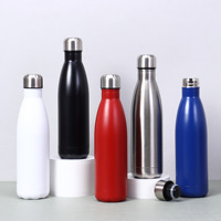 Bouteille d'eau sport MEWAY 17 oz, isolée sous vide, en acier inoxydable, anti-fuite, double paroi, forme cola, garde les boissons chaudes/froides