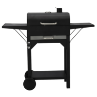 Gril de charbon de bois de BBQ en acier carré de jardin de qualité supérieure moderne Offre Spéciale nouveau design