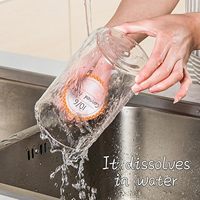 Rouleaux d'étiquettes alimentaires dissolvables 1000 pièces, autocollants hydrosolubles amovibles pour le stockage des aliments et la rotation des lots dans les cuisines