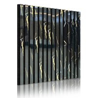 Panneau acoustique en bois Akupanel avec dos en feutre polyester 600*2400mm, taille personnalisée, panneau absorbant le son