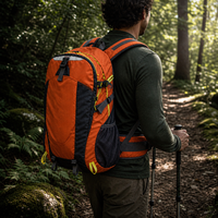 Sac à dos de randonnée ergonomique pour l'extérieur, avec sangles renforcées et poches de rangement, idéal pour les aventures et les voyages en plein air