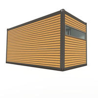 Oficina Contenedor Prefabricada de 20 pies, Desmontable, con Característica Impermeable para Gimnasio y Supermercado