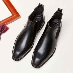 รองเท้าออกซ์ฟอร์ดทรงสี่เหลี่ยมหนังแท้ตกแต่งด้วยมือจากดีไซเนอร์ชั้นนำปี 2026 พื้นหนา เหมาะสำหรับงานแต่งงาน ธุรกิจ และฤดูใบไม้ร่วง - Product Image 1