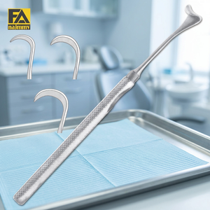 Najmmy Mannerfelt Hooklet Retractor 12x12mm Instrument chirurgical oral à manche solide certifié CE ISO13485 - Product Image 4