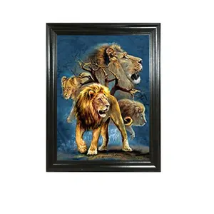 Wholesale of 3D lenticular pictures 3D picture frames of animals for home decoration