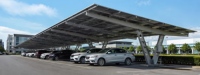Structure de carport solaire en aluminium, support de montage solaire, supports de montage pour carport photovoltaïque, structure OEM, stationnement de voitures