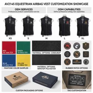 Chaleco Airbag Ecuestre con Logotipo Personalizado, Servicio OEM ODM, Equipo de Seguridad Personalizado, Sistema Inflable Confiable para Clubes Ecuestres - Product Image 3