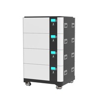 Batterie mobile empilable 51,2 V 300 Ah 15 kWh LiFePO4 avec BMS intelligent 200 A IP65 pour système solaire au lithium-fer