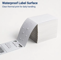 Papier thermique vierge pliable 4*6 pouces, adapté aux imprimantes portables et aux envois de colis