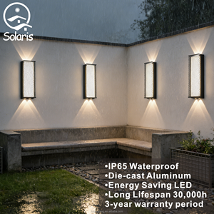 Lámpara de Pared Exterior con Luz Arriba y Abajo, Cuadrada, IP65 Impermeable, Diseño Moderno Minimalista <span class=keywords><strong>para</strong></span> Iluminación de <span class=keywords><strong>Fachadas</strong></span> de Edificios - Product Image 4