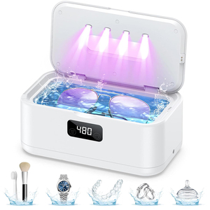 Nouvelle machine de nettoyage à ultrasons pour bijoux, électrique, 50 kHz, 5 modes, nettoyage en profondeur, avec minuterie numérique - Product Image 1
