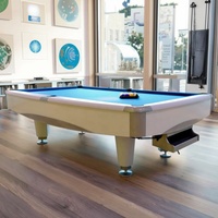 Table de billard multifonctionnelle en ardoise marbrée avec système de retour automatique des balles 8ft avec billard chinois pour les amateurs de sport