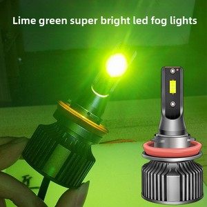 Internet-Famoso Verde Limón H11 y <span class=keywords><strong>H3</strong></span> Luces <span class=keywords><strong>LED</strong></span> antivaho Alto brillo 9006 PSX24WPSX26W 881 12V Nueva condición - Product Image 3
