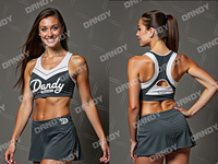 Vente en gros de haute qualité Cheerleading pratique porter personnalisé scintillant Bling exercice filles train Cheer cultures et shorts