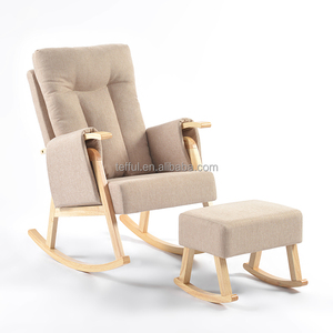 Maternity Soothe Nursery Nursing Breast Feeding Rocking Leisure Glider Chair with <b>Stool</b> 7 Positions Adjustable - Product Image 1