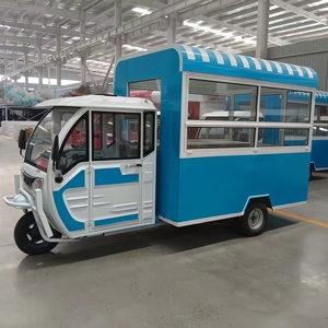 Carrito de Comida Móvil para <span class=keywords><strong>Hot</strong></span> Dogs, Pizza y Hamburguesas, Triciclo Eléctrico Resistente a la Oxidación con Rastreo GPS - Product Image 6