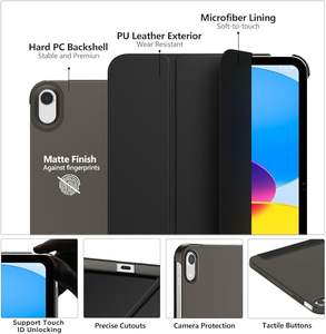Smart <span class=keywords><strong>11</strong></span> pouces <span class=keywords><strong>iPad</strong></span> 10e génération étui de protection étanche dur PC <span class=keywords><strong>Folio</strong></span> <span class=keywords><strong>Slim</strong></span> Tablet Cover avec PU Material <span class=keywords><strong>Pro</strong></span> 10.9 pouces - Product Image 3
