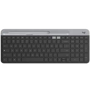 Logitech-teclado inalámbrico multidispositivo K580 Slim, receptor USB para sistema operativo cromado, interruptor fácil, batería de 24 meses, escritorio