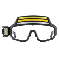 Lunettes LED multifonctions, type C rechargeable, lampe frontale 500 lumens, capteur de mouvement, protection des yeux, lunettes de sécurité, lampe de travail