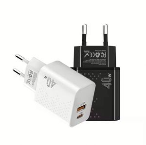 Adaptateur mural pour téléphone portable USB PD double 20W, charge rapide QC4.0, bloc de voyage, prise US EU, chargeur mural 40W pour Huawei Xiaomi Oppo - Product Image 1