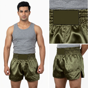 Premium Quality Custom Logo Men's Muay Thai Shorts Adult Kickboxing Martial Arts Wear Premium Quality Custom Martial Arts Wear - Product Image 1