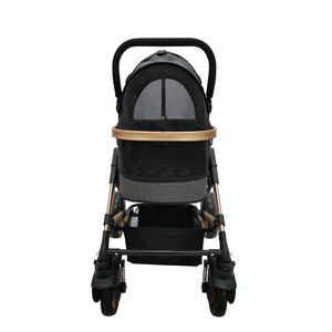 Carrinho de transporte dobrável com rodas para cachorro - Product Image 6