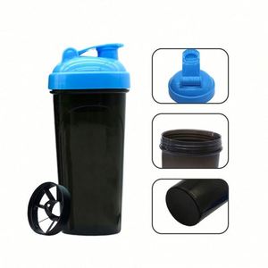 Bouteille shaker de protéines en plastique personnalisée avec logo, 700 ml, avec boule mélangeuse, vente en gros d'usine - Product Image 4
