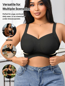 Reggiseno Push-Up <span class=keywords><strong>Senza</strong></span> <span class=keywords><strong>Ferretto</strong></span> in Pizzo Beige con Etichetta Privata, Copertura Completa 3/4, Supporto <span class=keywords><strong>Senza</strong></span> Cuciture, Comfort Traspirante, Solido e <span class=keywords><strong>Senza</strong></span> Schienale - Product Image 4