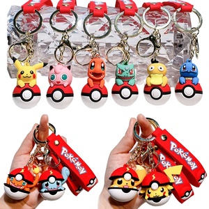 Nuevo Llavero Mosquetón de PVC Duradero, No Tóxico y Ecológico con Diseño de Muñeco de Dibujos Animados de Elf Ball, Charmander y Squirtle de Marca Vietnamita - Product Image 2