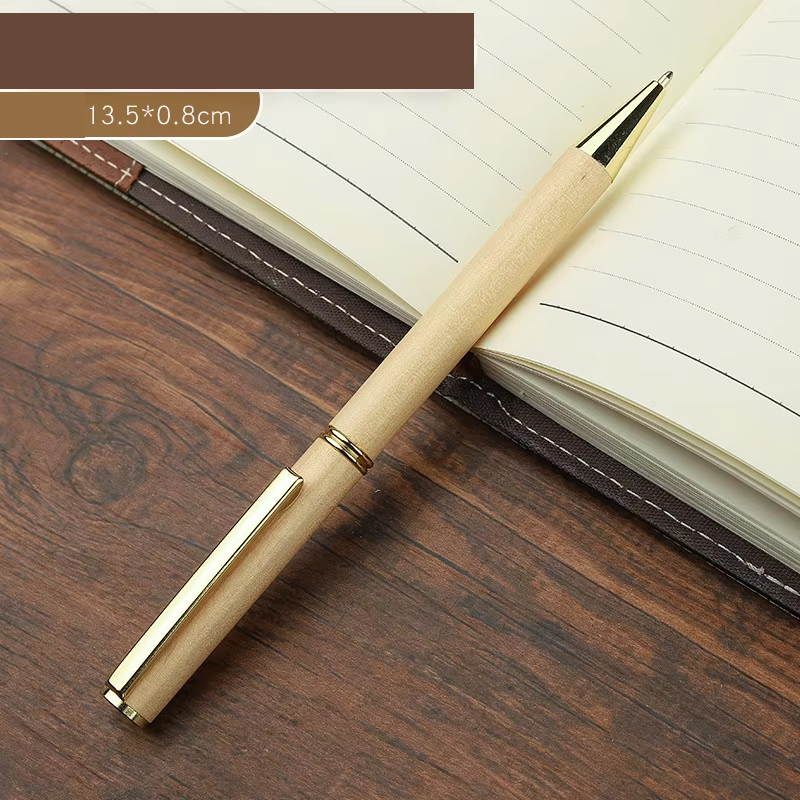 M002/penna a sfera in legno-colore legno naturale