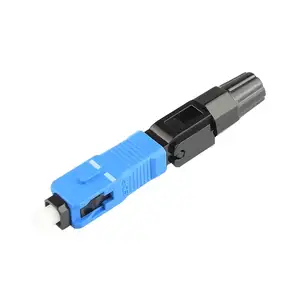 Factory Price SC Fiber Optic Connector UPC/APC Type For Single Mode Simplex Easy To Used Fast Connector